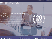 Tablet Screenshot of hudsonlegal.co.uk